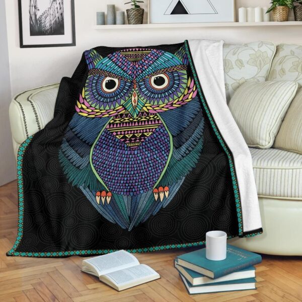 Owl Fleece Blanket Sherpa Blanket