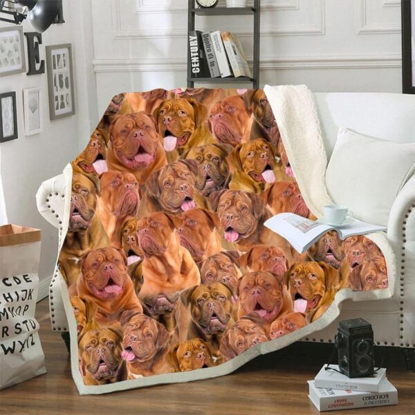 Dogue De Bordeaux Fleece Blanket Sherpa Blanket