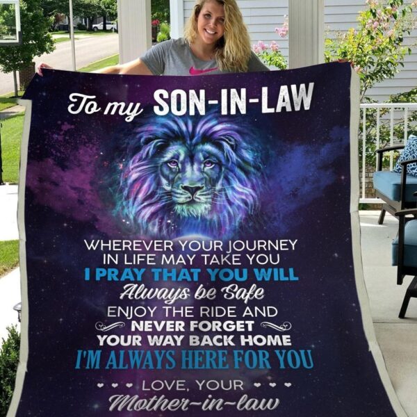 Son In Law Never Forget Your Way Back Home Fleece Blanket Sherpa Blanket