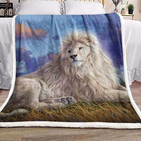 Lion Fleece Blanket Sherpa Blanket