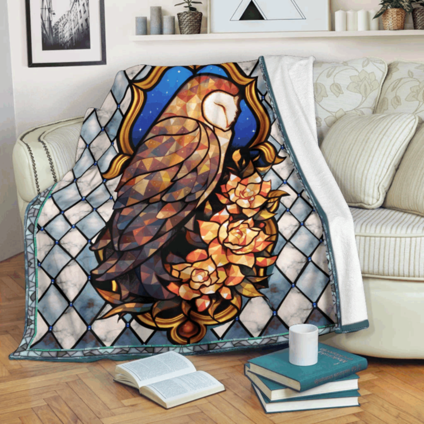 Owl Fleece Blanket Sherpa Blanket