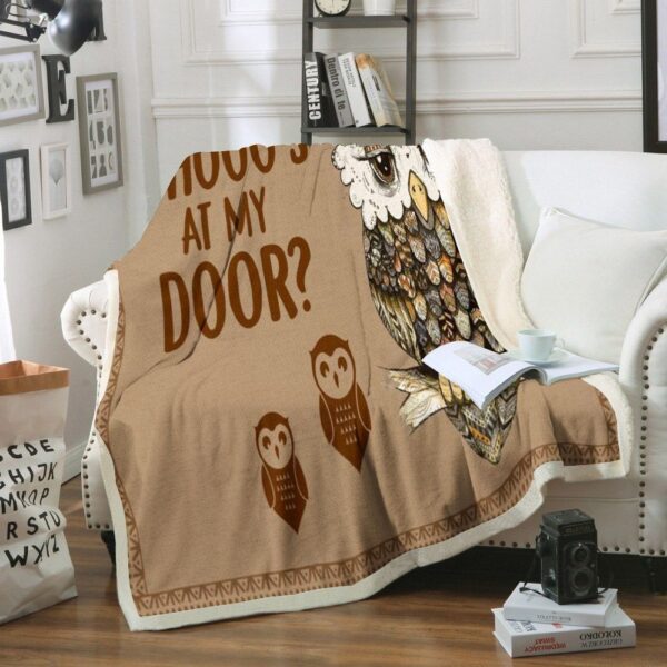 Owl Fleece Blanket Sherpa Blanket