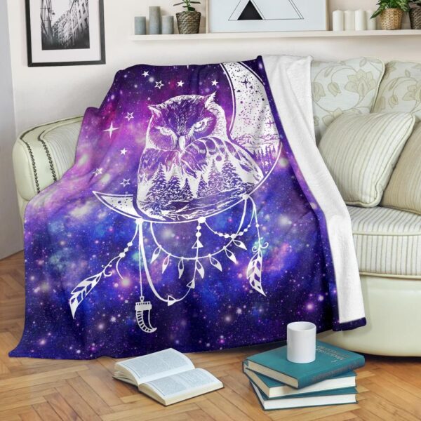 Owl Fleece Blanket Sherpa Blanket