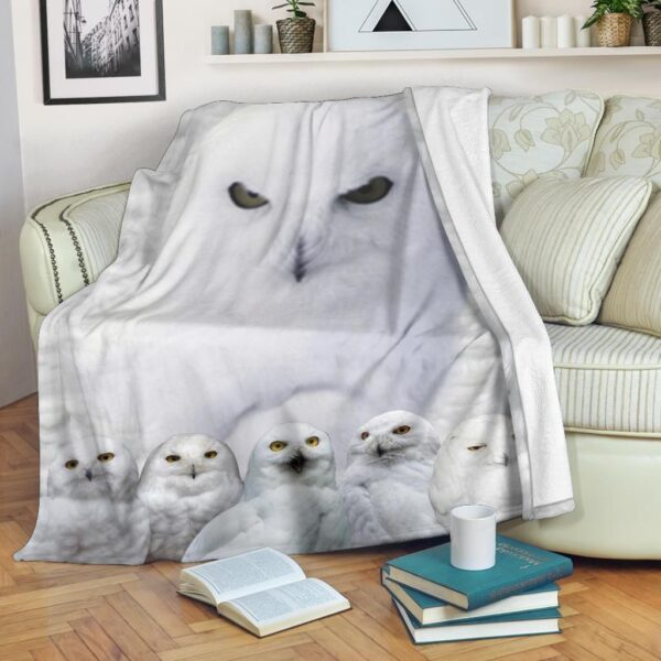 Owl Fleece Blanket Sherpa Blanket