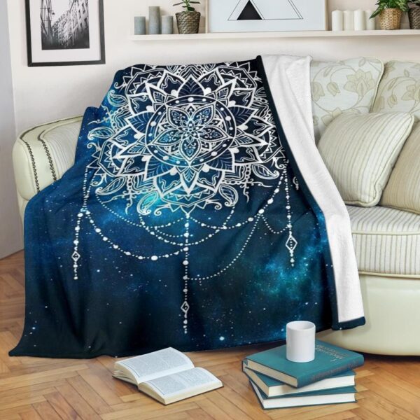 Space Mandala Fleece Blanket Sherpa Blanket