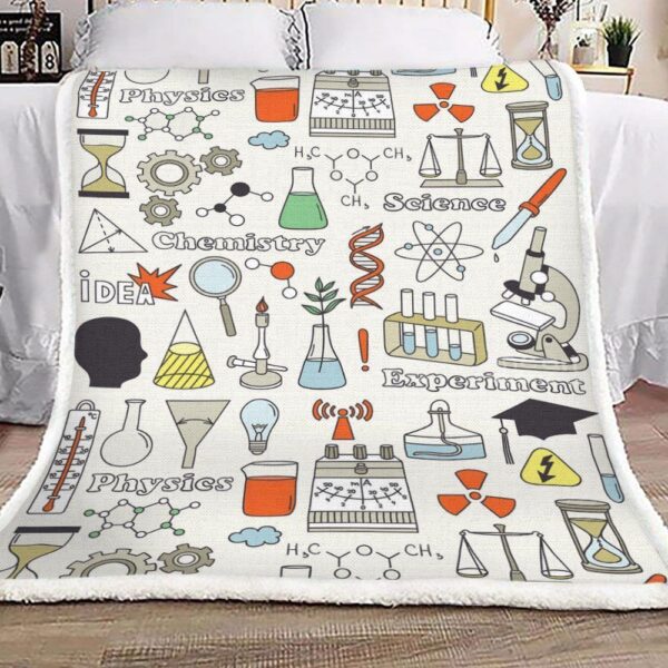 Science Fleece Blanket Sherpa Blanket