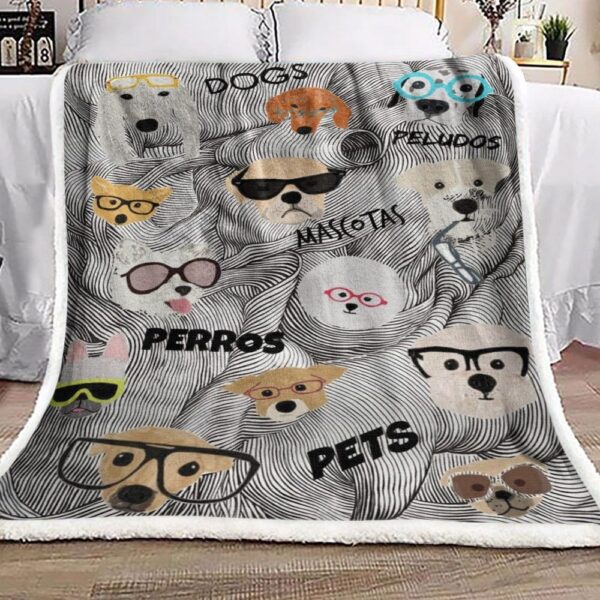 Dog Fleece Blanket Sherpa Blanket