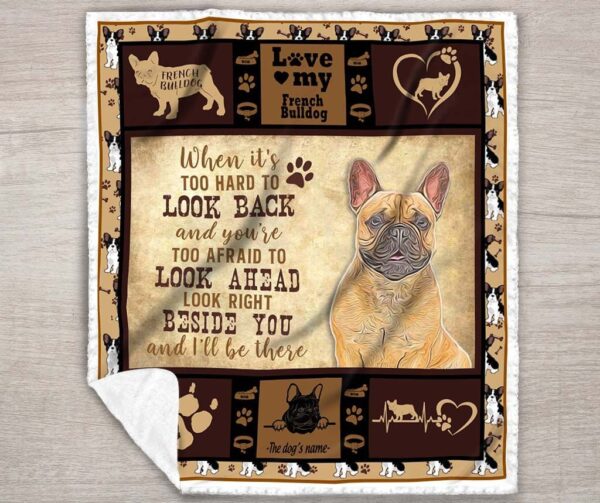 French Bulldog Fleece Blanket Sherpa Blanket