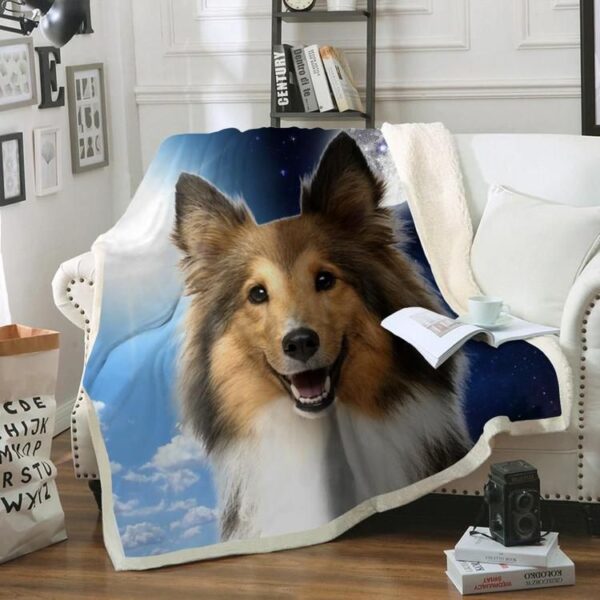Shetland Sheepdog Fleece Blanket Sherpa Blanket