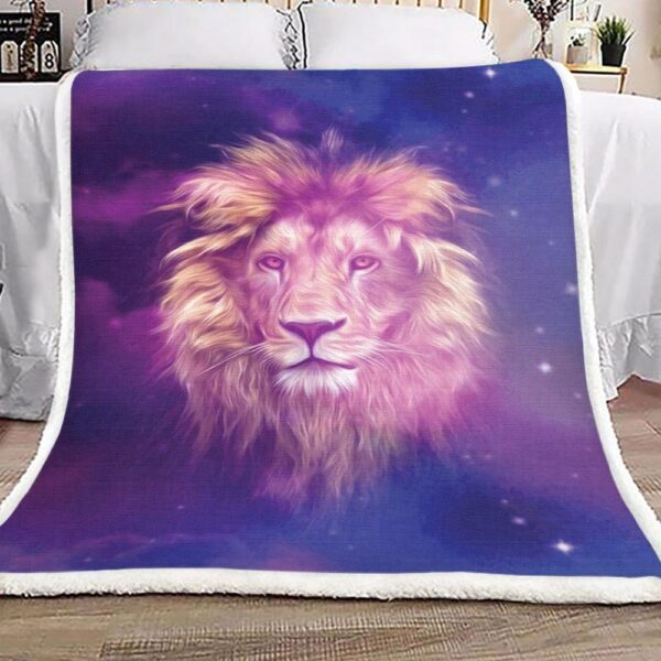 Lion Fleece Blanket Sherpa Blanket
