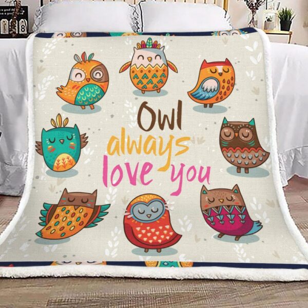Owl Love You Fleece Blanket Sherpa Blanket