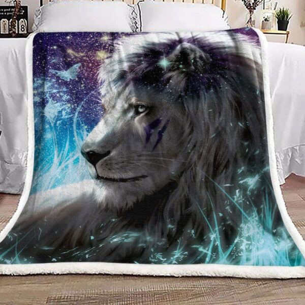 Lion Fleece Blanket Sherpa Blanket