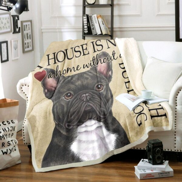 French Bulldog Fleece Blanket Sherpa Blanket
