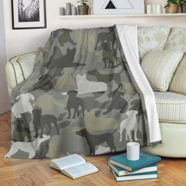 Cane Corso Camo Fleece Blanket Sherpa Blanket