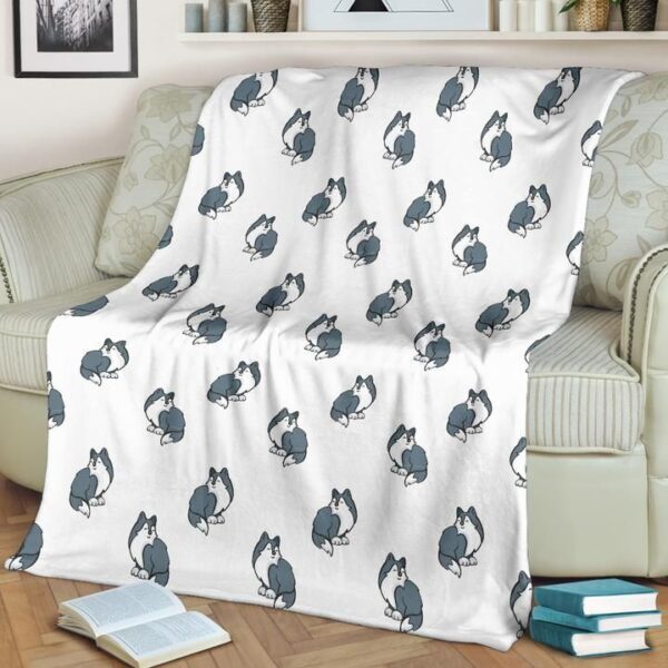 Snow Dog Fleece Blanket Sherpa Blanket