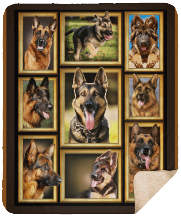 German Shepherd Dog Lover Fleece Blanket Sherpa Blanket