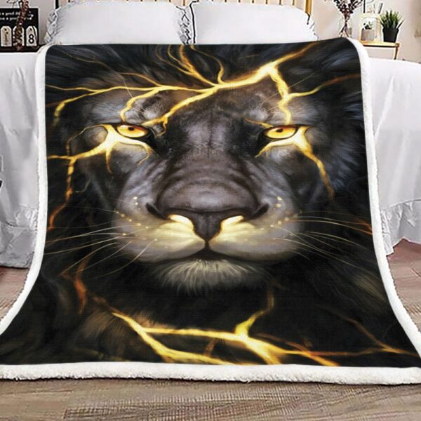 Lion Fleece Blanket Sherpa Blanket