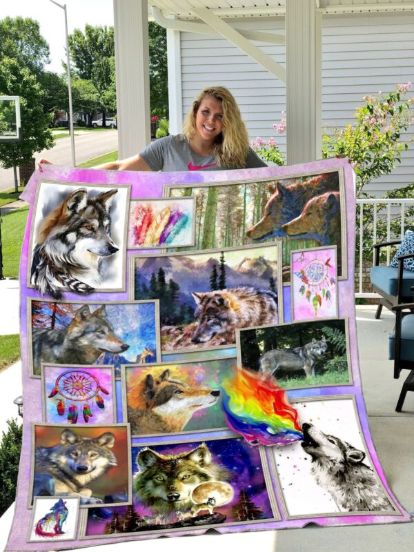 Moon Howlers Fleece Blanket Sherpa Blanket