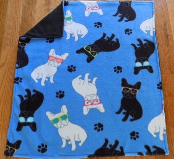 French Bulldog Fleece Blanket Sherpa Blanket