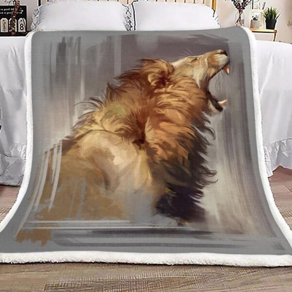 Lion Roar Fleece Blanket Sherpa Blanket