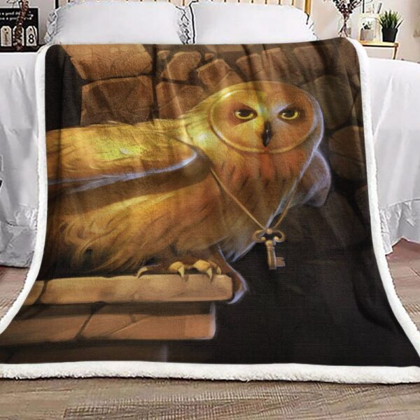Owl Fleece Blanket Sherpa Blanket