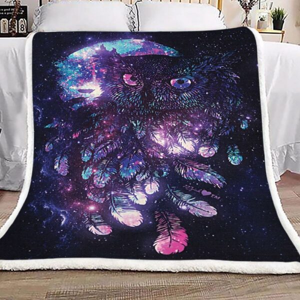 Owl Fleece Blanket Sherpa Blanket