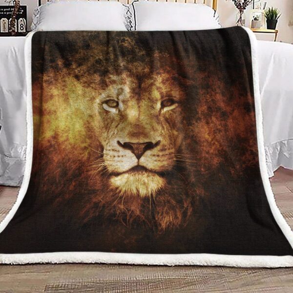 Lion Fleece Blanket Sherpa Blanket