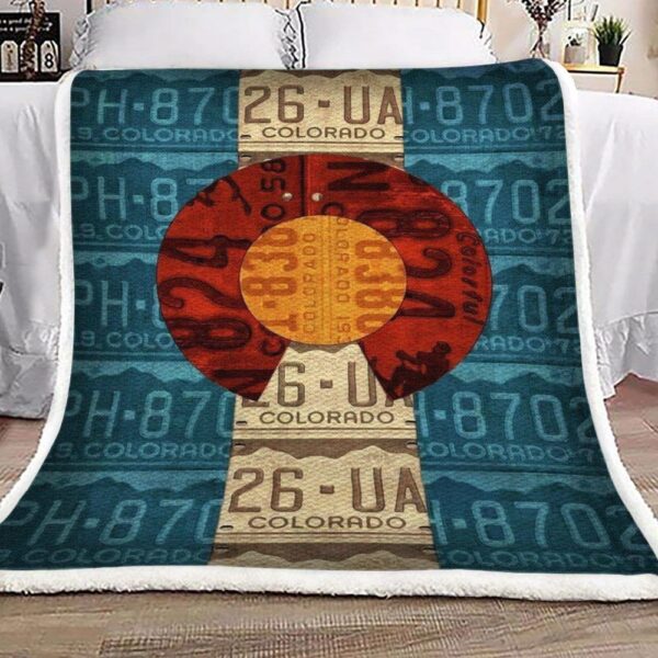 Colorado Fleece Blanket Sherpa Blanket