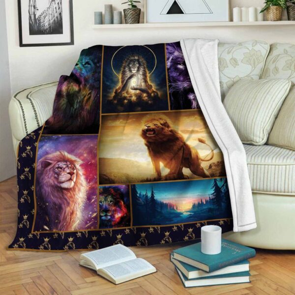 Lion Fleece Blanket Sherpa Blanket