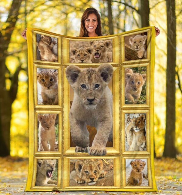 Lion Fleece Blanket Sherpa Blanket