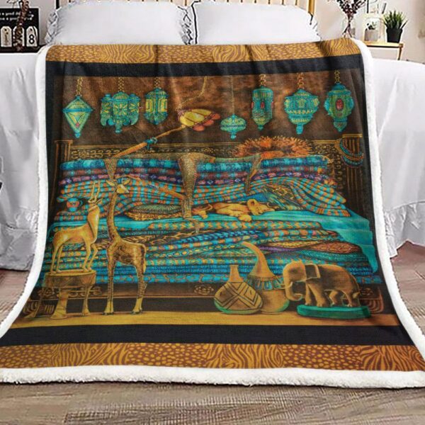 Lion Arabs Fleece Blanket Sherpa Blanket