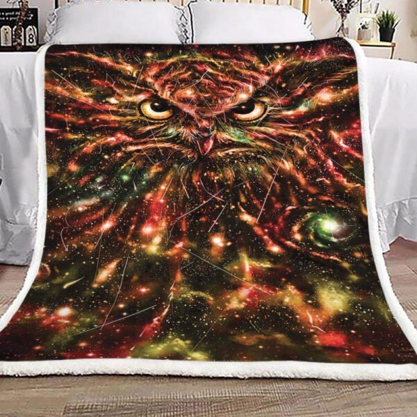 Owl Fleece Blanket Sherpa Blanket