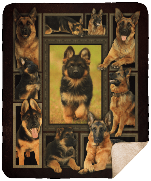 German Shepherd Dog Lover Fleece Blanket Sherpa Blanket