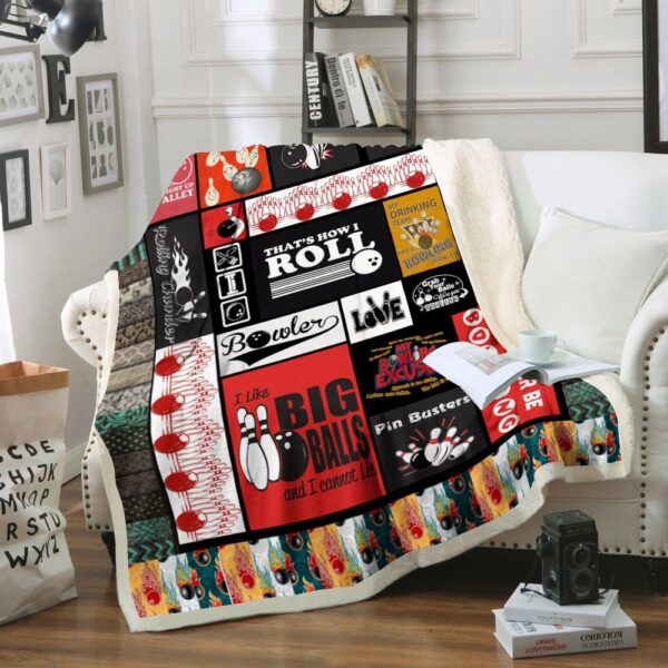 Bowling Fleece Blanket Sherpa Blanket