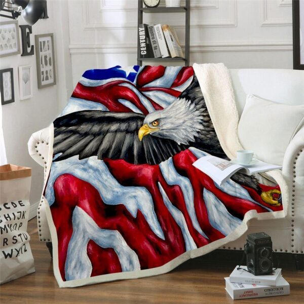 Eagle Fleece Blanket Sherpa Blanket