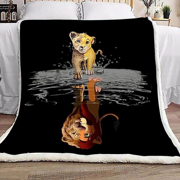 Lion Fleece Blanket Sherpa Blanket