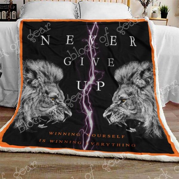 Lion Fleece Blanket Sherpa Blanket