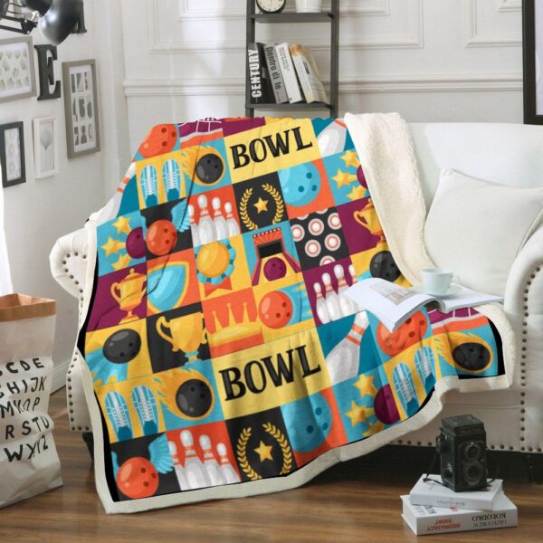 Bowling Fleece Blanket Sherpa Blanket