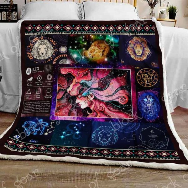 Leo Lion Fleece Blanket Sherpa Blanket