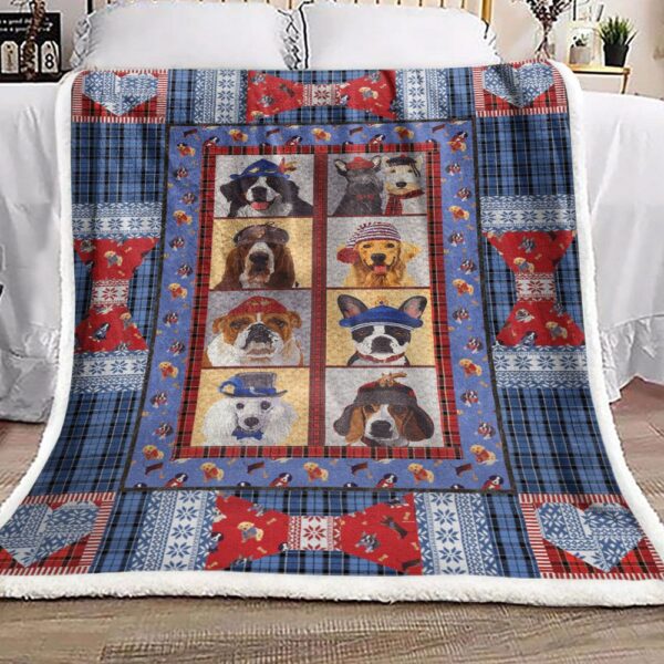 Dog Hat Fleece Blanket Sherpa Blanket