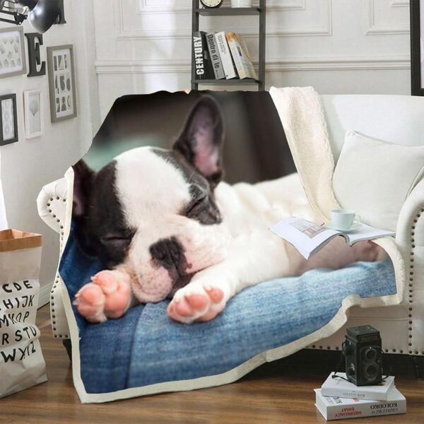 French Bulldog1 Fleece Blanket Sherpa Blanket