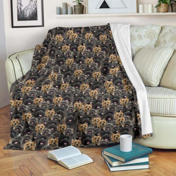 Cairn Terrier Full Face Fleece Blanket Sherpa Blanket