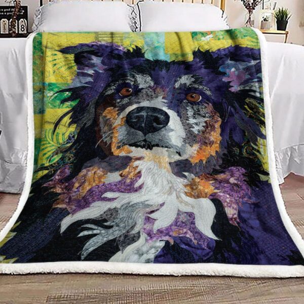 Collie Dog Fleece Blanket Sherpa Blanket