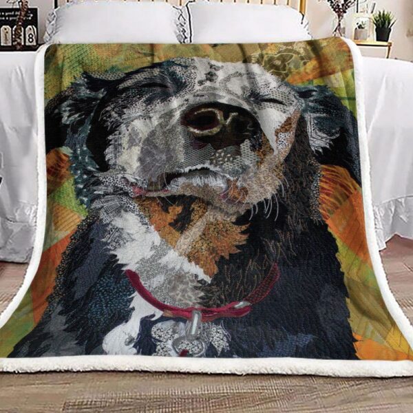 Collie Dog Fleece Blanket Sherpa Blanket