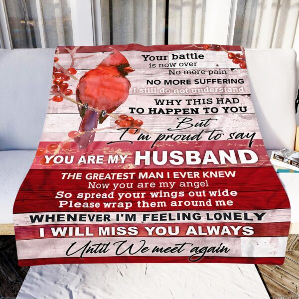 Cardinal You Are My Husband Fleece Blanket Sherpa Blanket