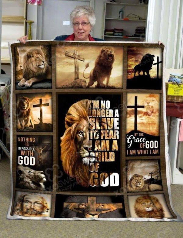 God Lion Fleece Blanket Sherpa Blanket
