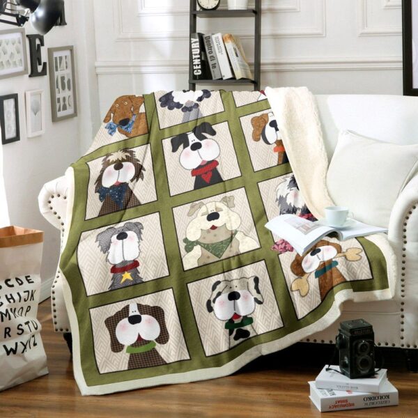 Dog Fleece Blanket Sherpa Blanket