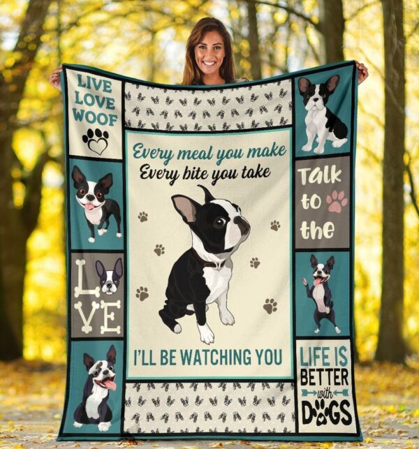 French Bulldog Fleece Blanket Sherpa Blanket