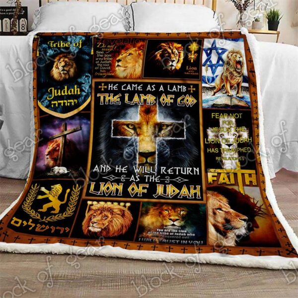 Lion Of Judah Fleece Blanket Sherpa Blanket