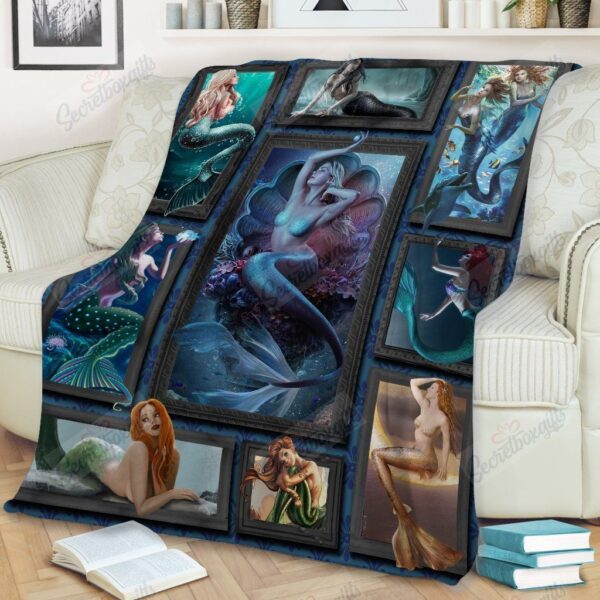 Mermaid Fleece Blanket Sherpa Blanket